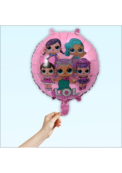 Lol Bebek 45CM Folyo Balon - Pembe