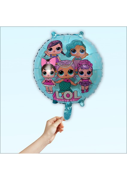 Lol Bebek 45CM Folyo Balon - Mavi