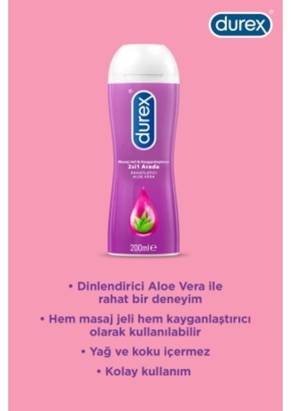 Aloe Vera Kayganlaştırıcı & Masaj Jeli, 200ml X 2