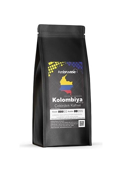 Ambruvase Kavrulmuş Çekirdek Kahve Kolombiya Excelso 250 Gr fiyatları
