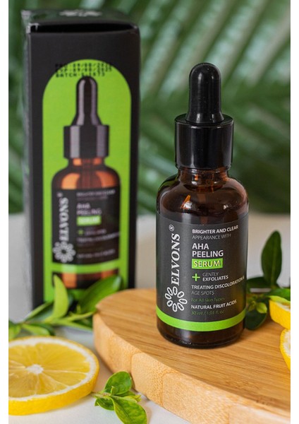 AHA Cilt Leke Giderici & Yaşlanma Karşıtı Peeling Serum 30 ml (Glycolic Acid & Alpha Hydroxy Acids)