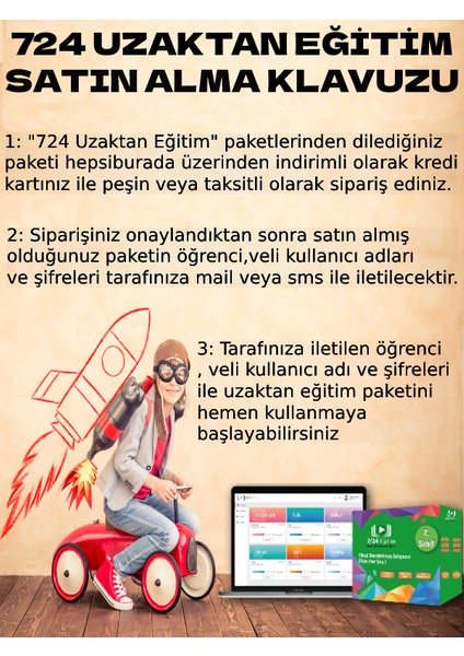 724 Uzaktan Eğitim 7. Sınıf Paketi