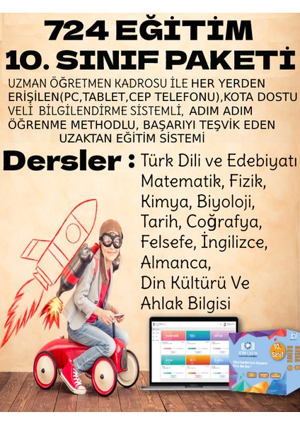 724 Uzaktan Eğitim 10. Sınıf Paketi