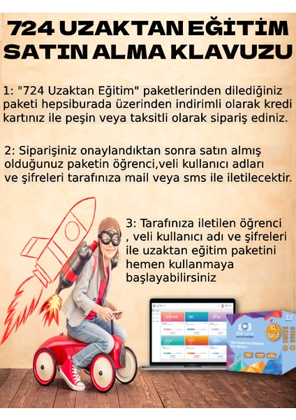 724 Uzaktan Eğitim 10. Sınıf Paketi