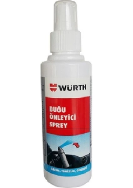 Yağmur Kaydırıcı Sprey & Würth Buğu Önleyici Sprey & Würth Konsantre Cam Sabunu