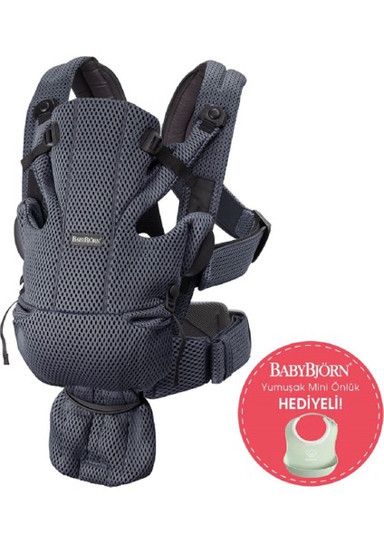 Balance Bliss Ana Kucağı Cotton Oyuncaklı & Kanguru Move 3D Mesh / Anthracite
