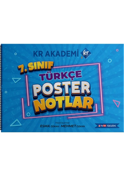 7. Sınıf Türkçe Poster Notlar (Ciltli)