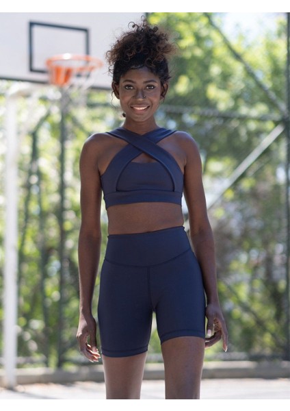 Kadın Lacivert Spor Şort