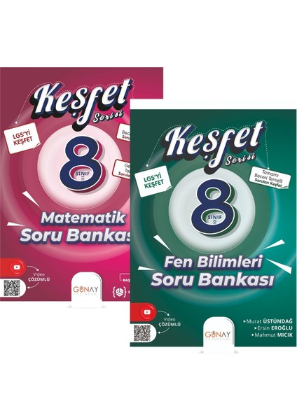 LGS Keşfet Serisi Matematik+Fen Bilimleri Soru Bankası Seti