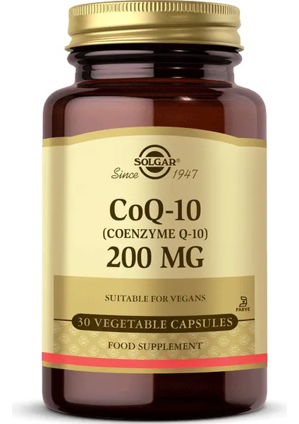 Coenzyme Q-10 200 Mg 30 Kapsül SKT:01/2025