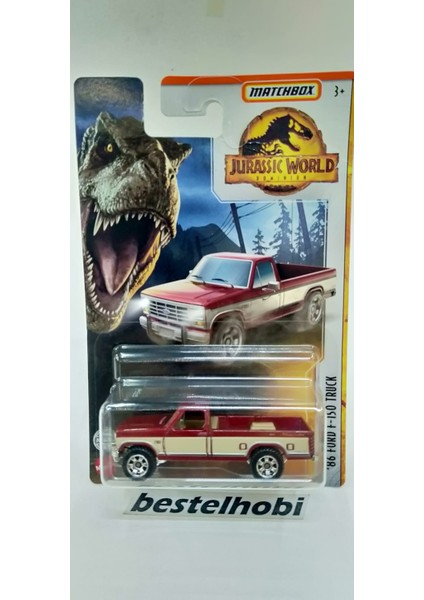 Ford F150 Truck 1986 Jurassıc World Matchbox 1:64 Ölçek Model Araba