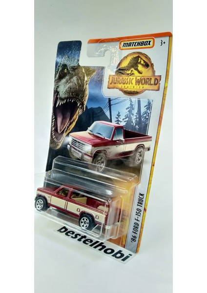 Ford F150 Truck 1986 Jurassıc World Matchbox 1:64 Ölçek Model Araba indirimleri