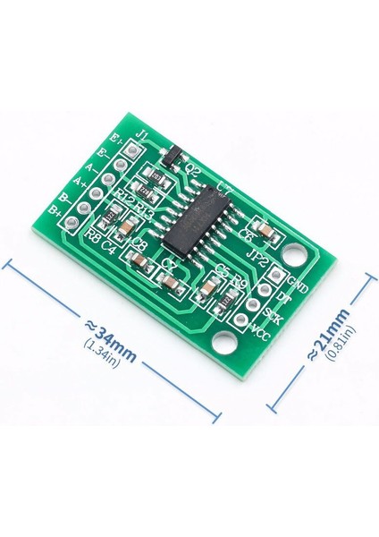 Roba HX711 Çift Kanal Ağırlık Sensör Modülü Basınç Tartı Load Cell 24BIT Adc 128X Kazanç Pga Yükseltici