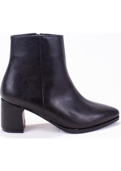 DZA07-998700 Siyah Klasik Topuklu Kadın Bot fiyatları