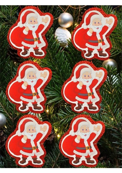 Yılbaşı Süsü Noel Baba 6 'lı Strafor Kırmızı fiyatları