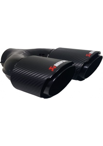Akrapoviç Karbon Egzoz Ucu Çift Çıkış 90 mm
