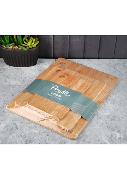12944 Bamboo 3 Lü Kesim Tahtası