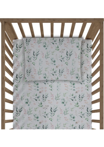 Baby Laurel Organics Soft Garden-Lastikli Çarşaf Takımı 70X130