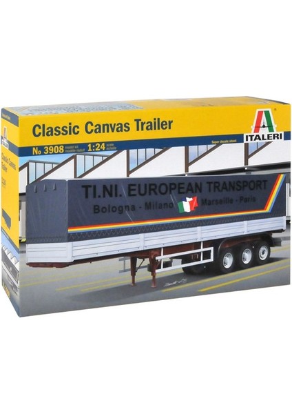 3908S 1/24 Canvas 40FT (Classic) Tır Dorsesi Demonte Plastik Maketi