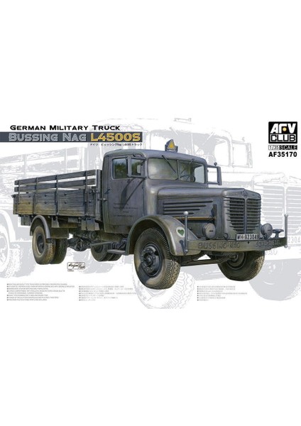 AF35170 1/35 German Bussıng Nag L4500S Askeri Araç Demonte Plastik Maketi