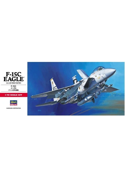 C6 00336 1/72 F-15C Eagle Savaş Uçağı Demonte Plastik Maketi