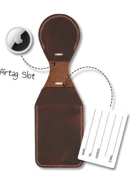 Hakiki Deri Isim Etiketi (Apple Airtag Ile Uyumlu) fiyatları