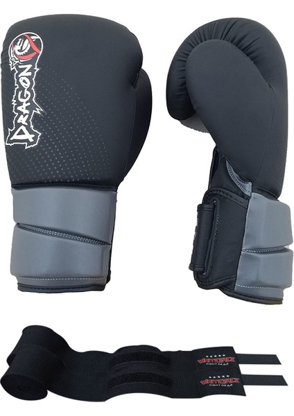 Bazooka Boks Eldiveni Kick Boks Muay Thai Eldiveni ve Whiteface Boks Bandajı 2’li Set 30113