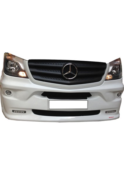 (Boyasız) Mercedes Sprinter W906 Facelift Sissiz+Ledli Ön Tampon Geçme 2014-2018 Arası Uyumlu
