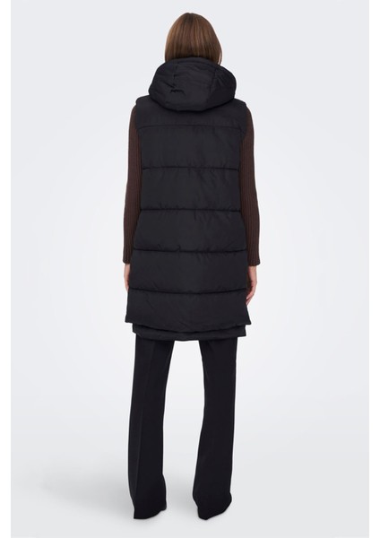 Kadın Onlnora Puffer Waistcoat Kadın Siyah Yelek - 15235033 modelleri