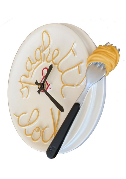 Spagetti Tabağı Duvar Saati Spaghetti Plate Wall Clock