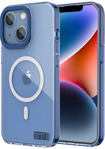Apple iPhone 14 Kılıf Magsafe Şarj Özellikli Youngkit Coloured Glaze Serisi Kapak