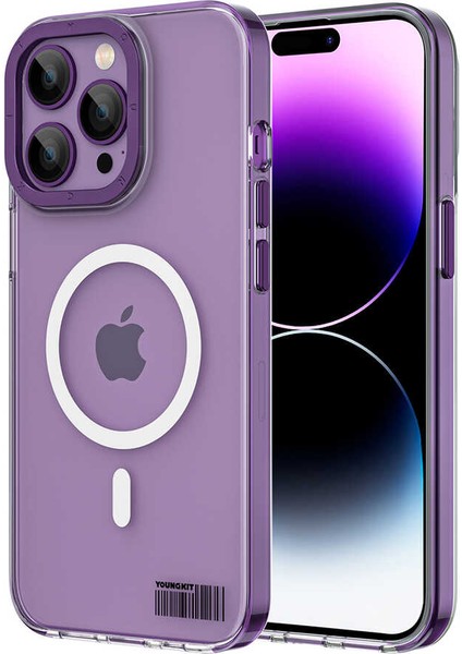 Apple iPhone 14 Pro Kılıf Magsafe Şarj Özellikli Youngkit Coloured Glaze Serisi Kapak