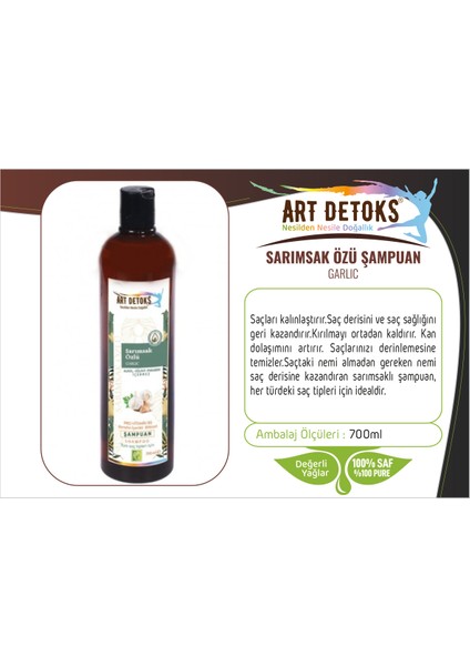 Sarımsak Özlü Şampuan 700 ml