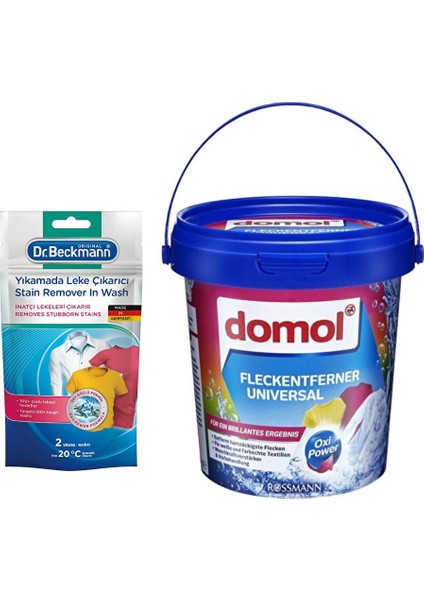 Dr.Beckmann Yıkamada Leke Çıkarıcı Doypack + Domol Renklilere Özel Oxi Güç Leke Çıkarıcı 750 gr