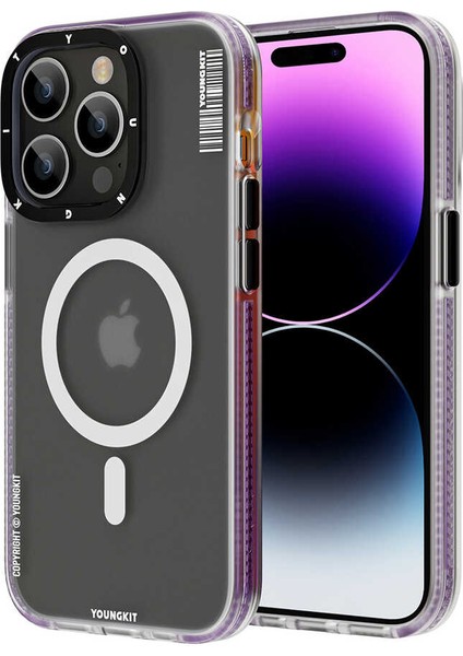 Apple iPhone 14 Pro Max Kılıf Magsafe Şarj Özellikli Youngkit Jane Sand Serisi Kapak