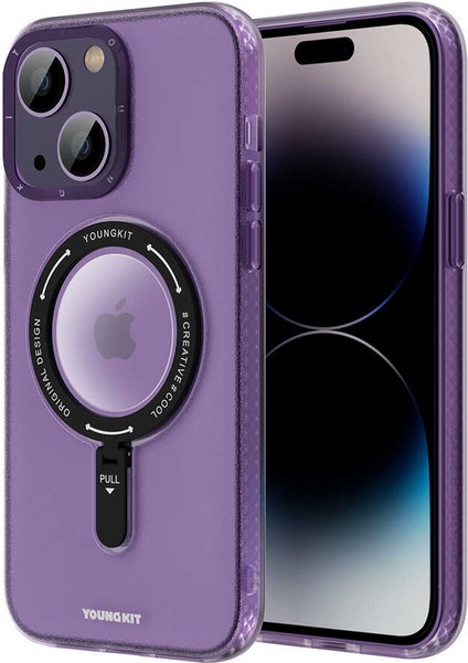 Apple iPhone 14 Kılıf Magsafe Şarj Özellikli Youngkit Rock Serisi Kapak