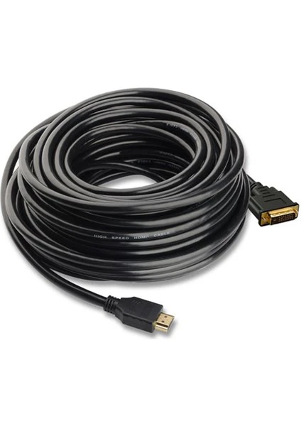 10M HDMI DVI - DVI HDMI Kablo 1080P Altın Uç 24+1 - 10 Metre