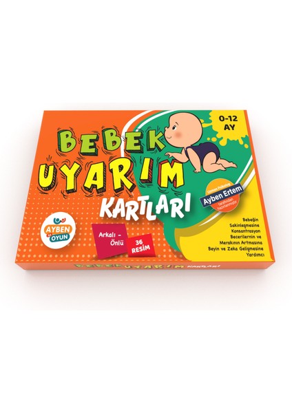 Ayben İle Terapötik Etkinlikler Bebek Uyarım Kartları