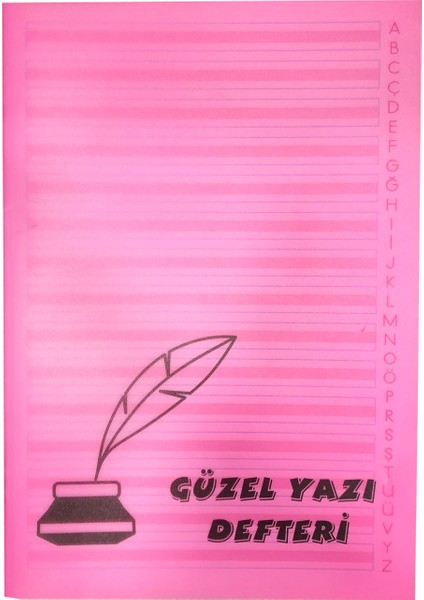 A4 Dikişli Kılavuz Çizgili Güzel Yazı Defteri P.P Kapak