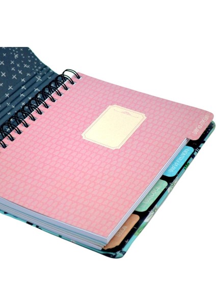 Plan&Shine Spiralli Seperatörlü Sert Kapak Defter 2023 A5 120 Yaprak Planner