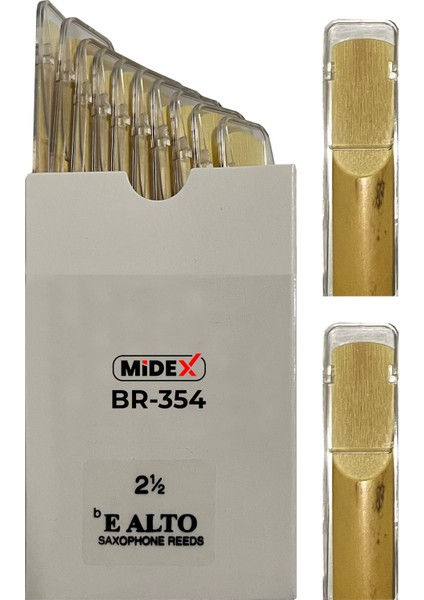 BR-354A Alto Saksafon Kamışı 10'lu Paket ( No:2.5 )