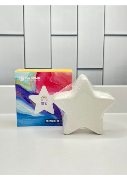 Raınbow Star Bubble Bomb (Limon ve Şeftali Kokulu Banyo Bombası) 120G