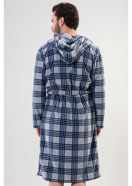 VİENETTA 201017-0282 ERKEK POLAR KAPÜŞONLU GRİ SABAHLIK fırsatları