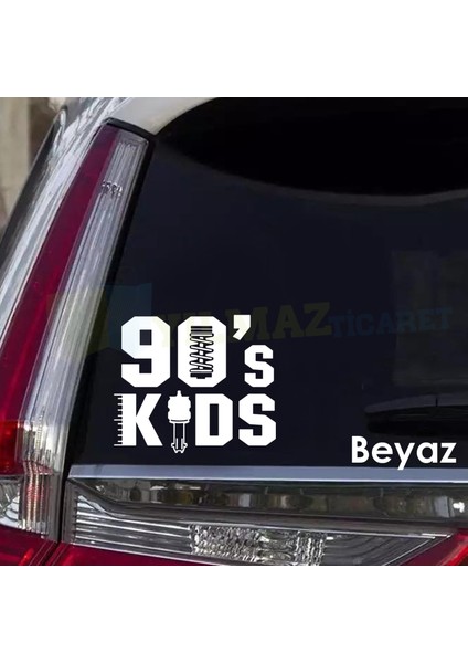 90's Kids Sticker 90'ların Çocukları Oto Sticker Araba Etiket Yapışıtrma