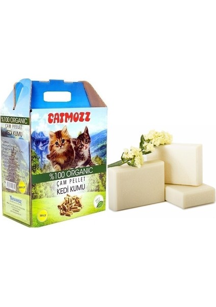 Pacific Doğal Organik Çam Peleti Kedi Kumu Sabun Kokulu 10 Lt Orijinal Paket