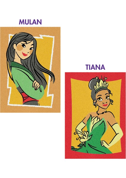 Eğitici ve Eğlenceli Aktivite Seti, Princess_Mulan&Tiana 2'si 1 arada_Disney DS-43