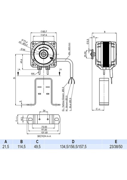 Aksa Q Fan Motoru 34-120 34W fiyatları