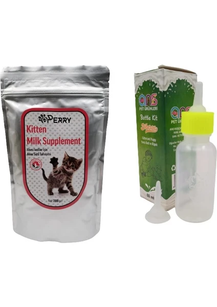 Yavru Kedi Süt Tozu + 60 ml Biberon