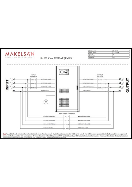 P.Pack SE 10 KVA (20x 7AH) 4-8dk (1F/1F) Online UPS MU10000N11EAV04