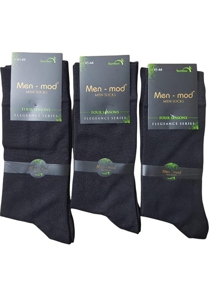 3 Adet Bambu Soket Erkek Çorabı Men-mod